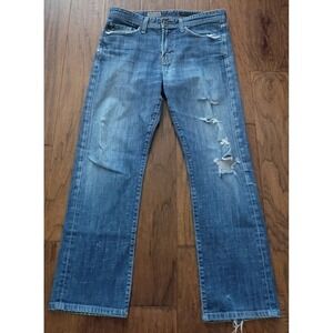 AG‎ The Protege Men's Blue Denim DISTRESSED Jeans Sz 32x28.5 Made In USA